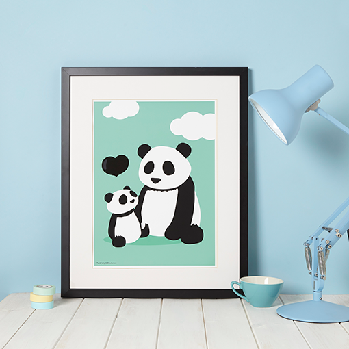 Panda baby doodlemoo print
