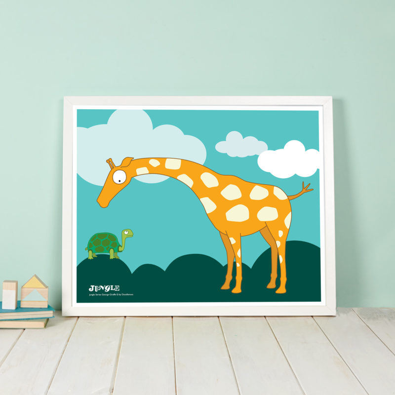 George Giraffe Kids Print