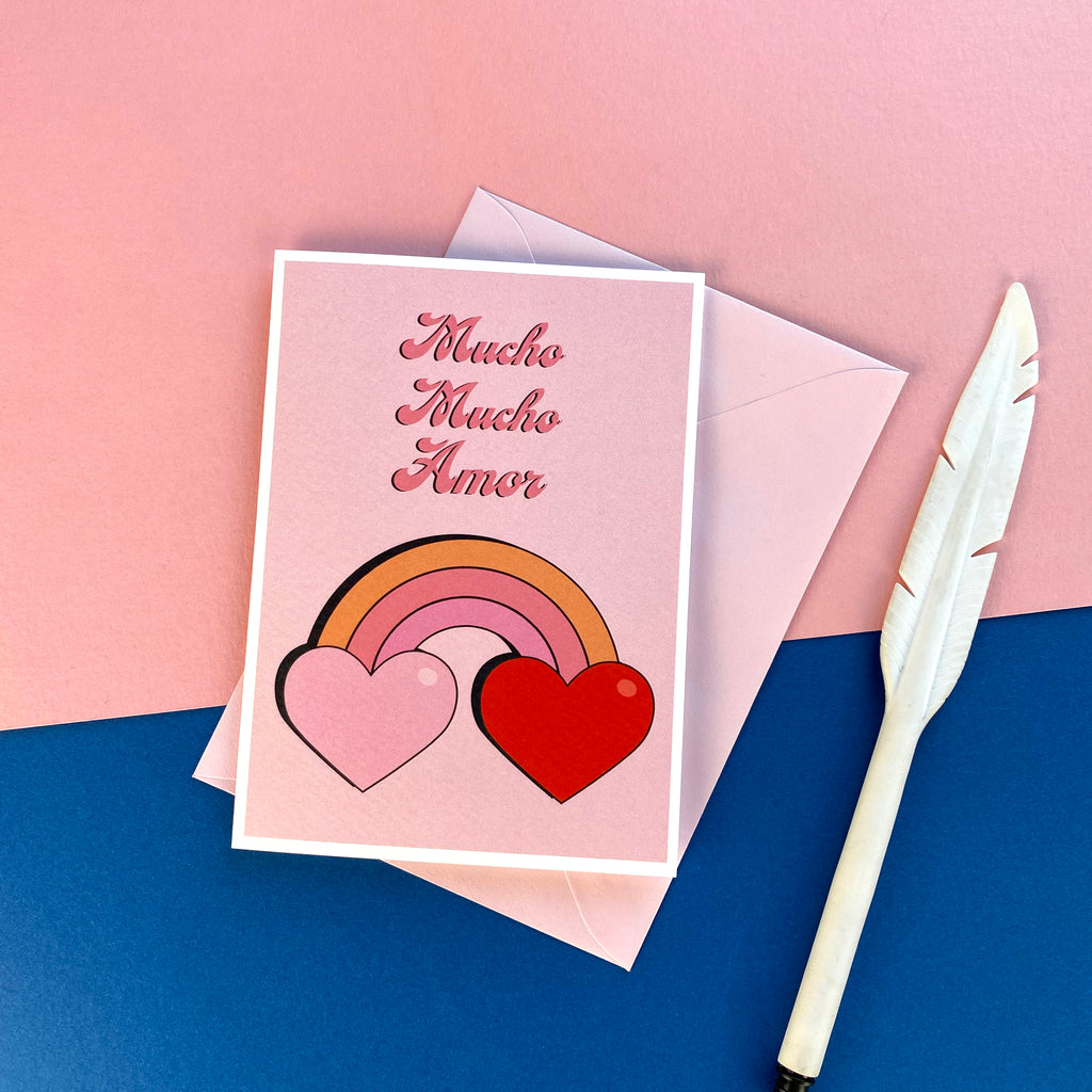 Rainbow Heart Greetings Card