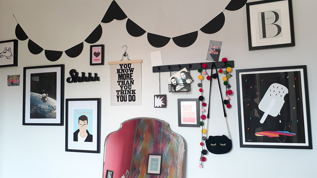 Gallery wall with Ice Lolly print from Doodlemoo, styled by Natasha from Styling York Pretty