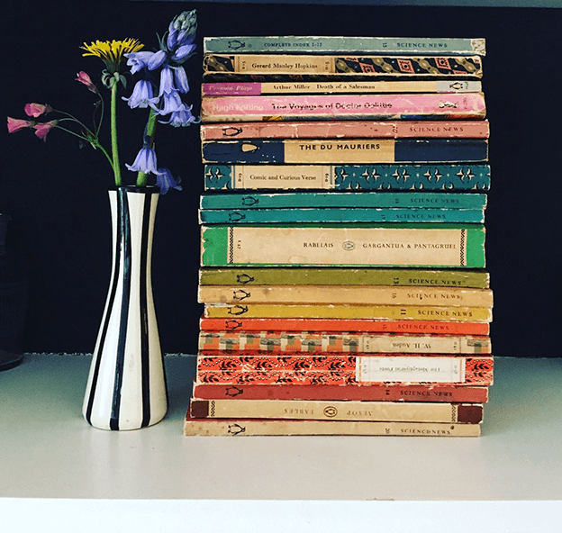 Rainbow books Shelfie by Martha Roberts from The Colourfile