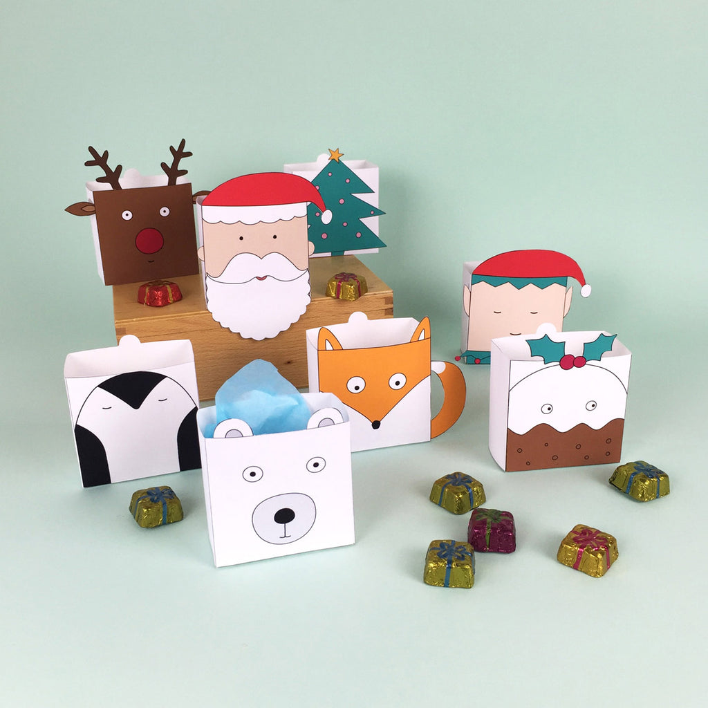 Christmas favour boxes free download | Doodlemoo christmas-favour-boxes-free-download-doodlemoo