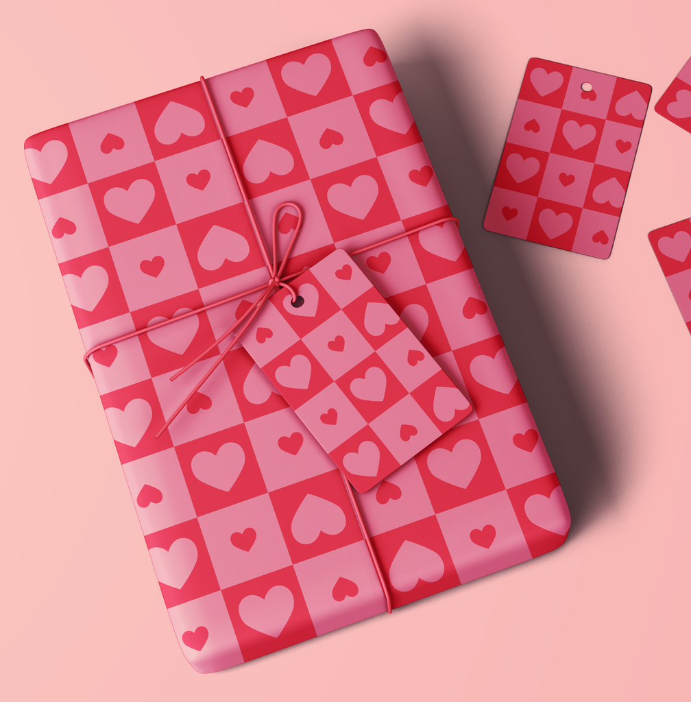 Love hearts - Gift wrap