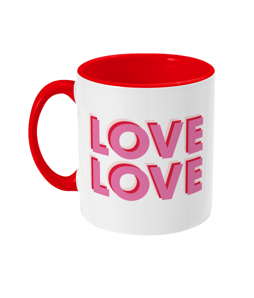Mug LOVE LOVE Doodlemoo - Two Toned