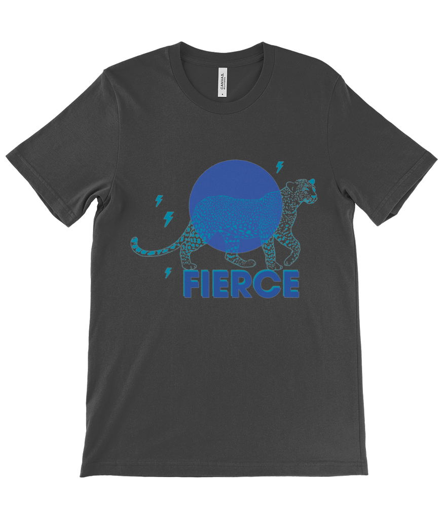 Canvas Unisex Crew Neck T-Shirt FIERCE BLUE