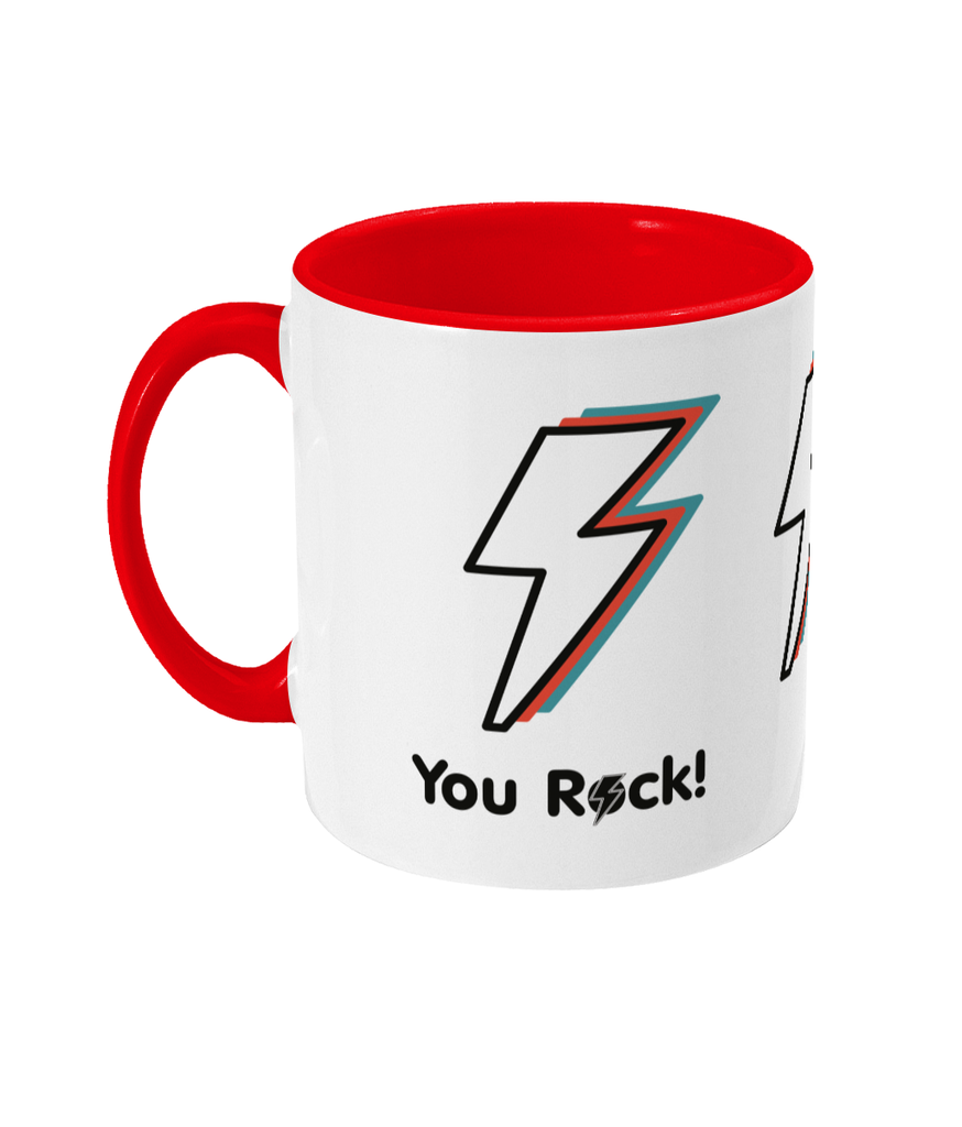 'You rock' mug - Two toned