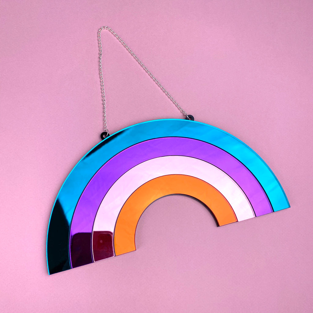 Rainbow Wall Mirror Multicolour