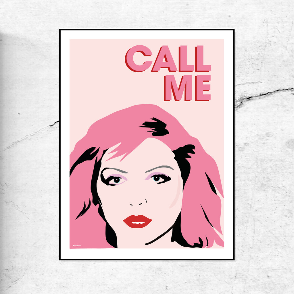 Debbie Harry inspired "CALL ME" art print