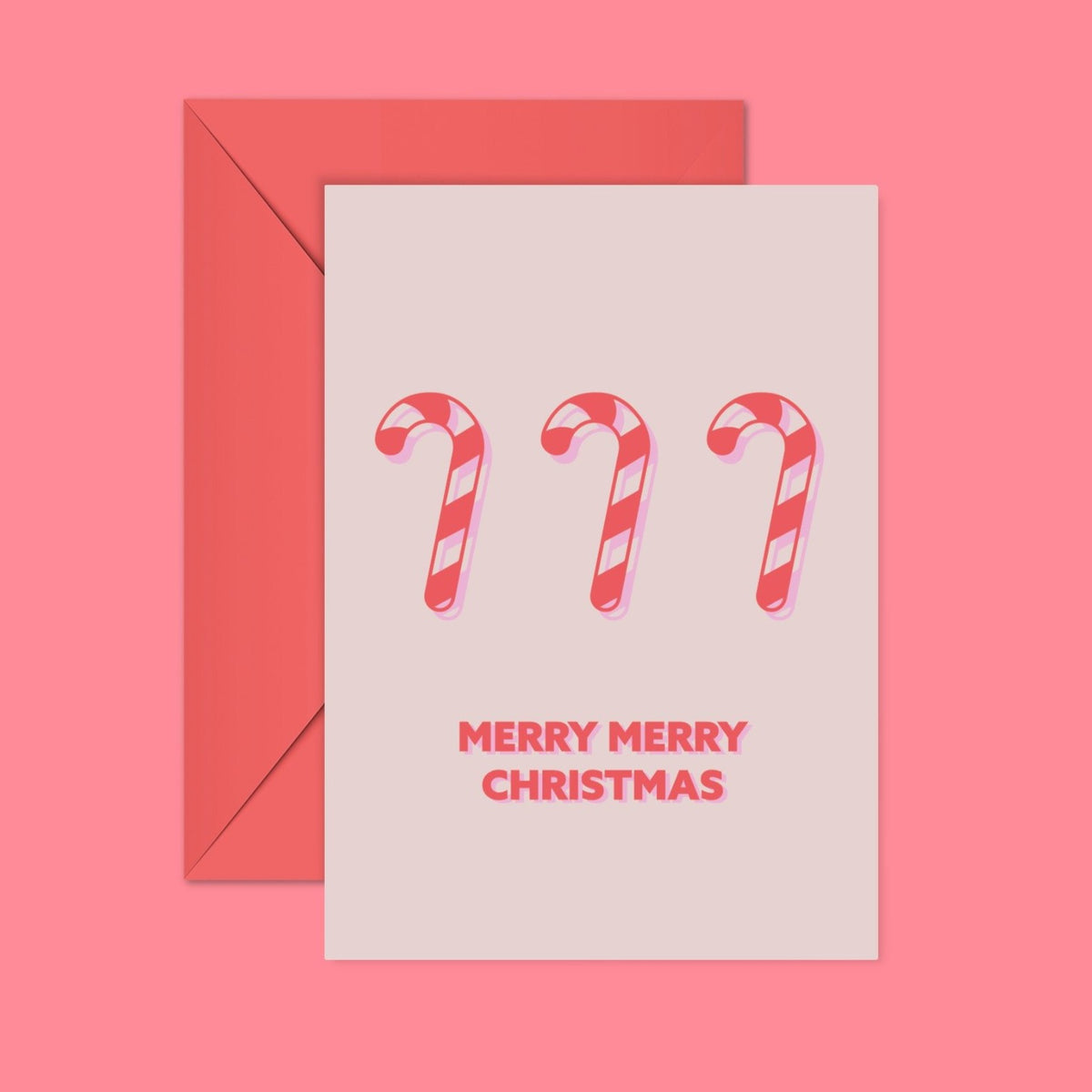 Candy Cane Christmas card | Doodlemoo