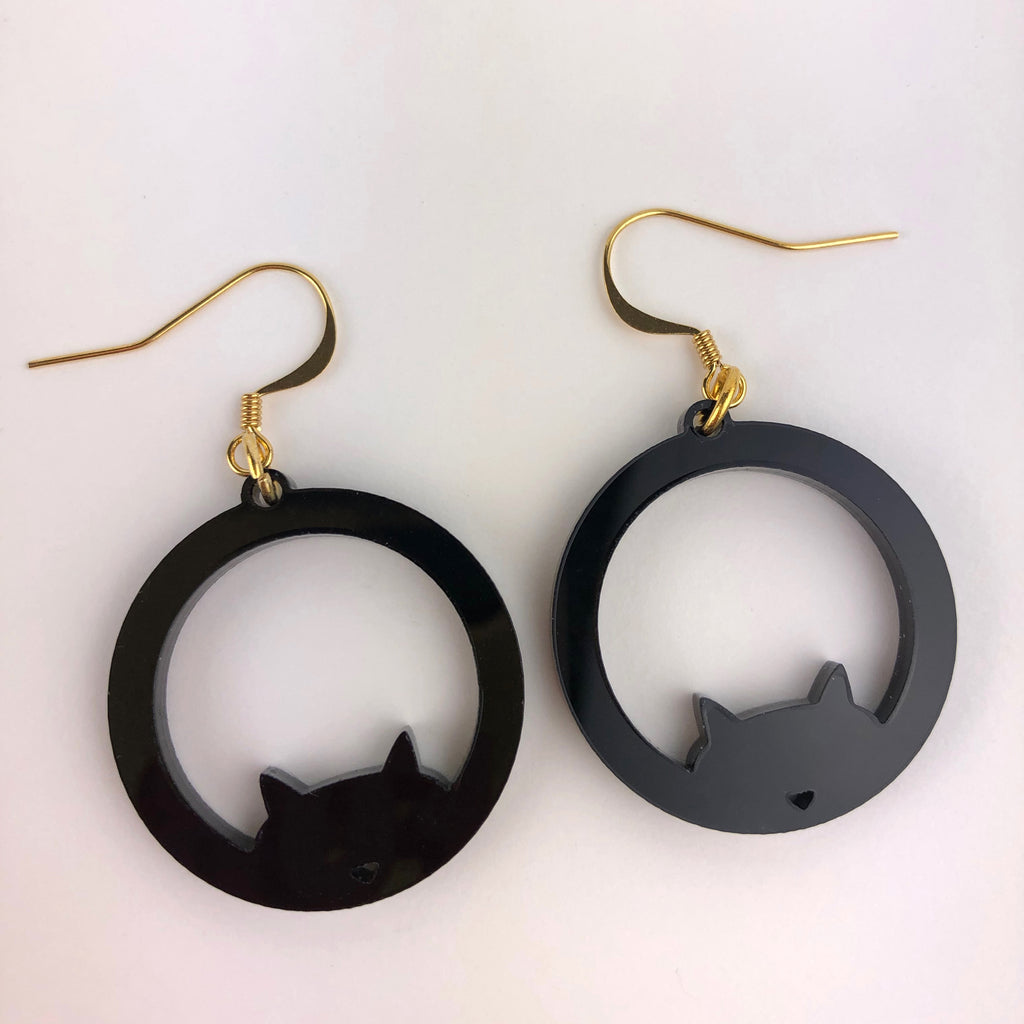 Cat Earring hoops