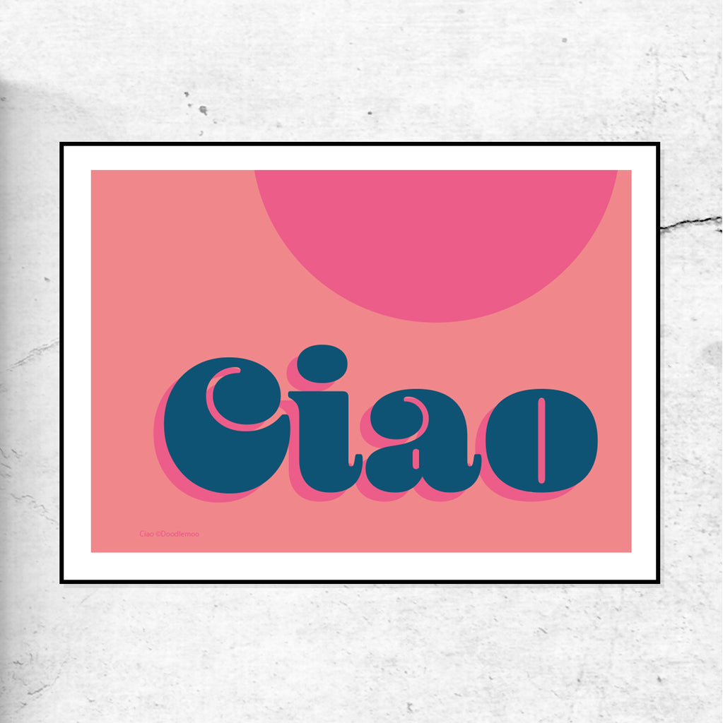 CIAO - typographic print