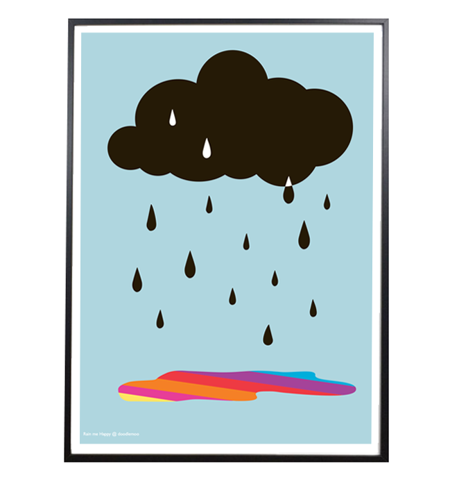Cloud Print 'Rain me Happy'