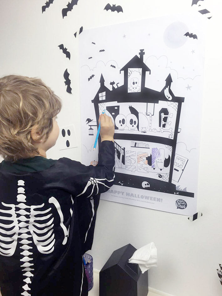 Halloween Colouring in poster