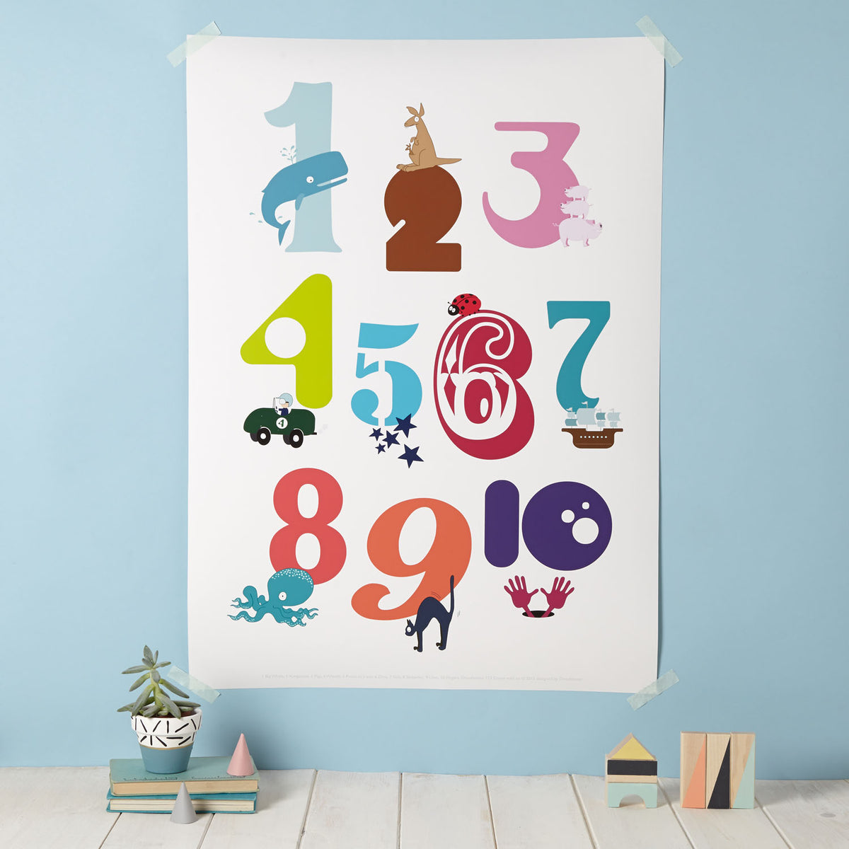 Numbers print; 123...count with us! | Doodlemoo