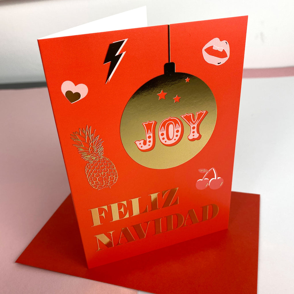 Feliz Navidad - Happy Christmas Greetings Card