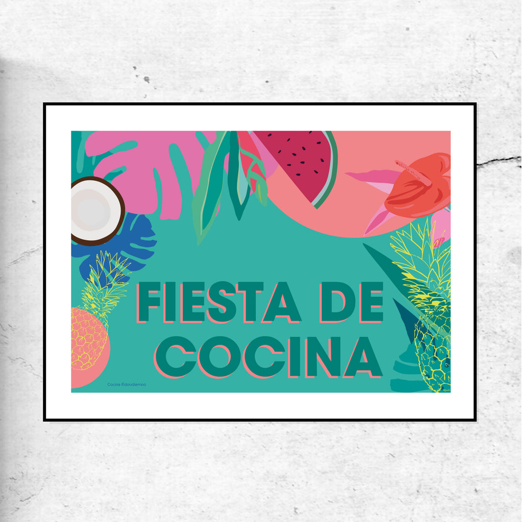 Fiesta de Cocina - Kitchen Party Art Print