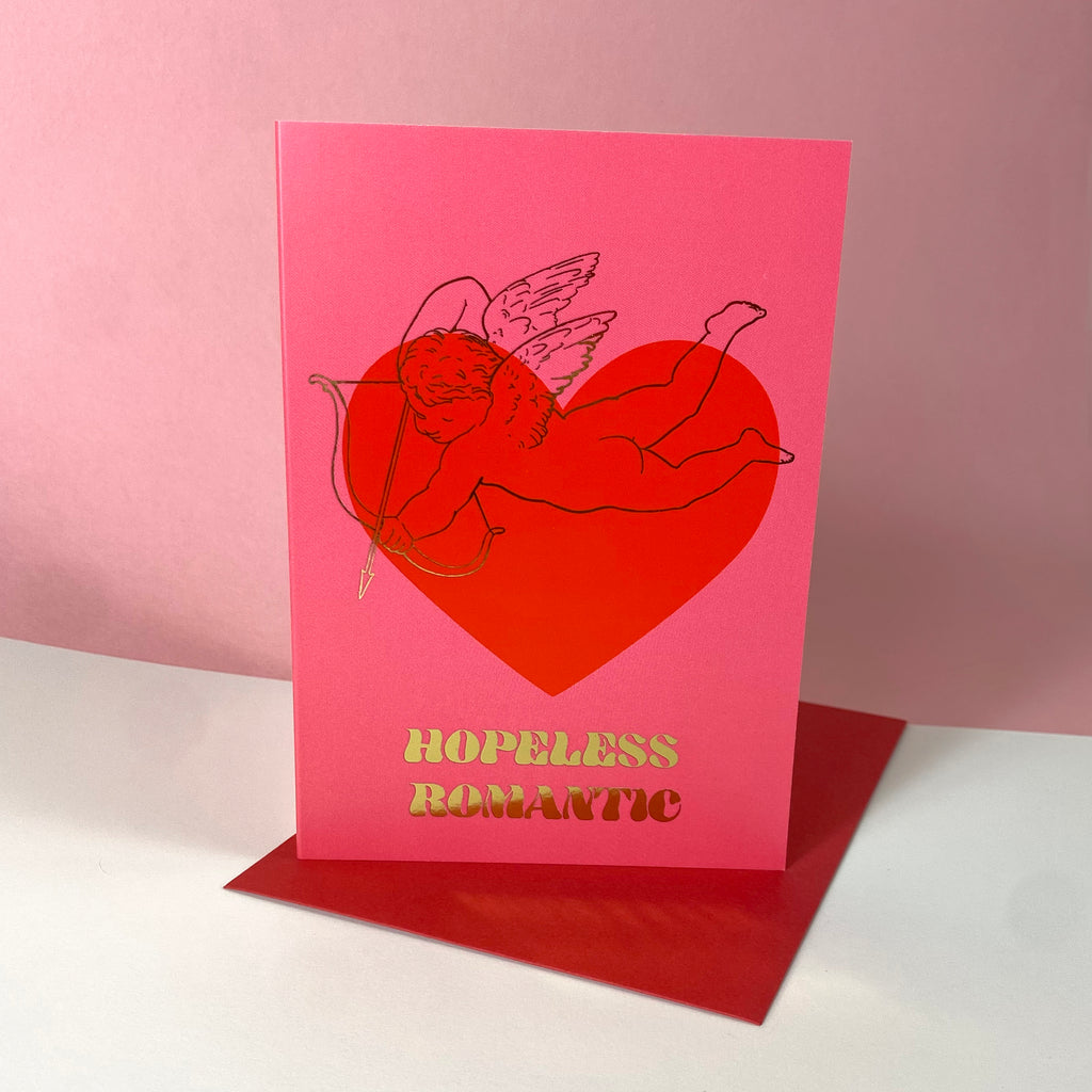 Hopeless Romantic - Gold Foil - Valentines Card