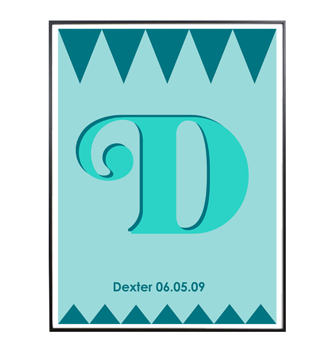 Personalised letter D