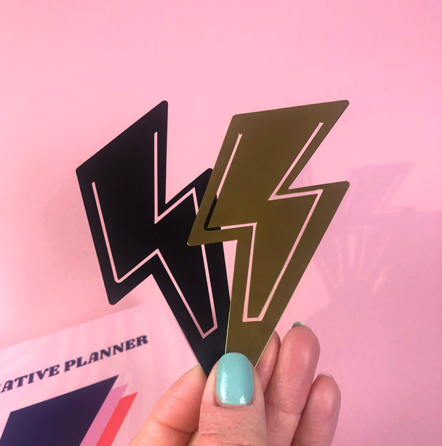 Metal bookmarks designed by playful brand Doodlemoo