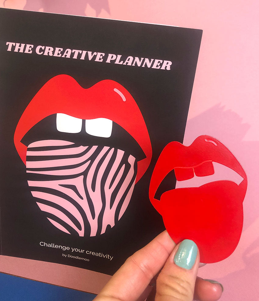 Lips bookmark and planner