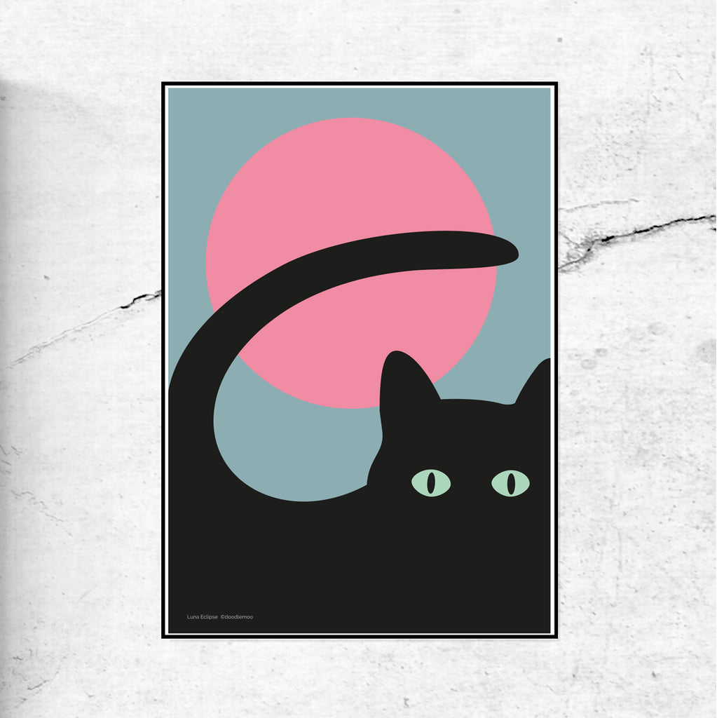 LUNA ECLIPSE - Cat print
