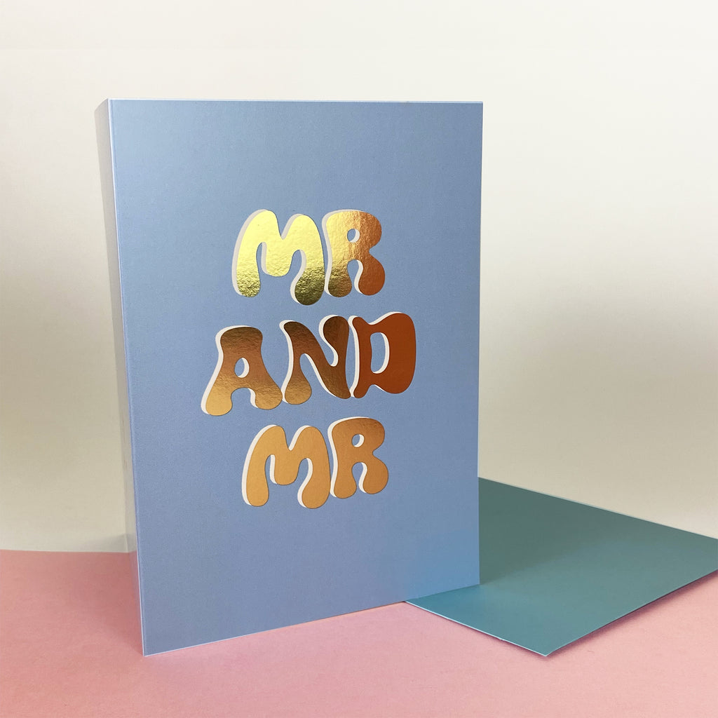 Mr & Mr - gold foil card