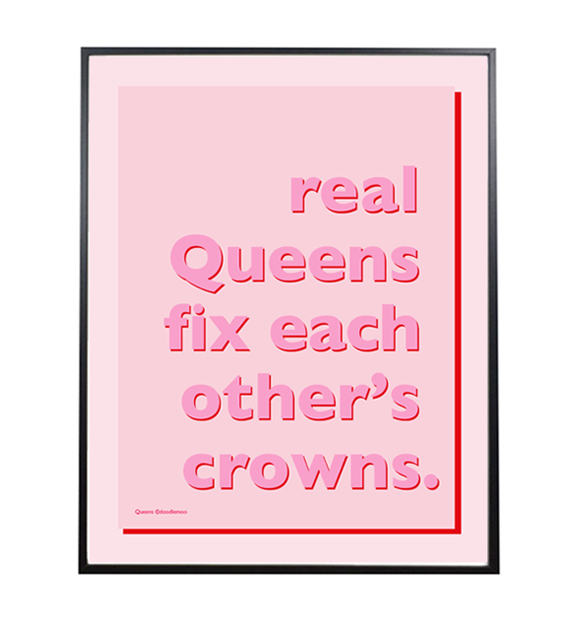 Real Queens fix each other's crowns