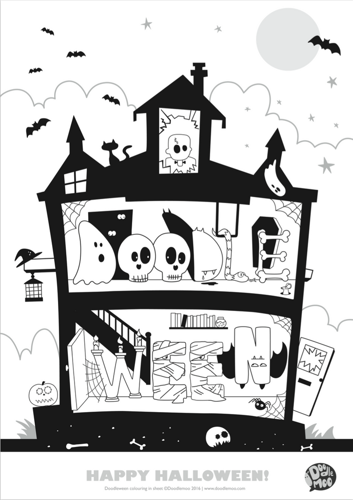 Halloween Colouring in poster