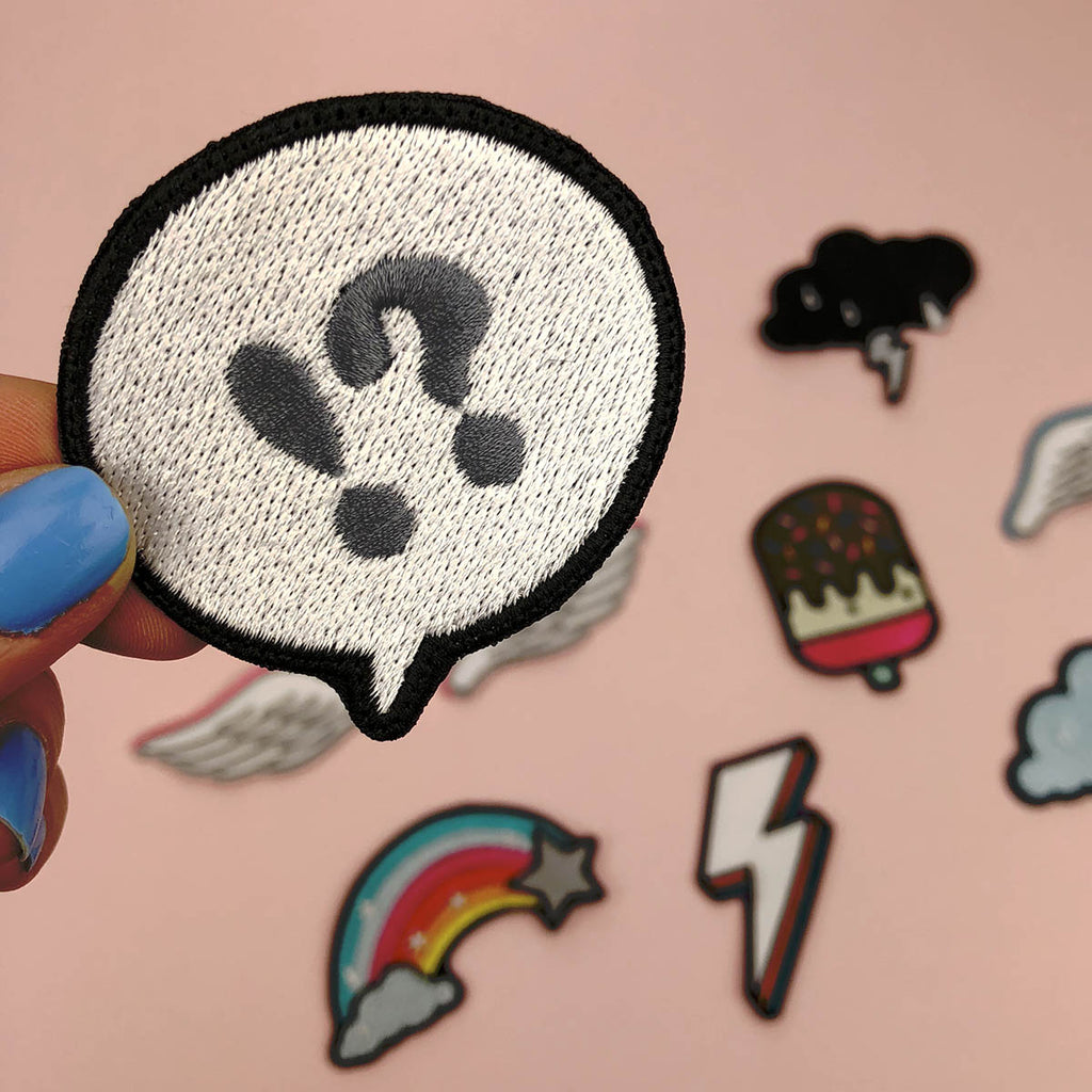 WHAT!?? Speech Bubble embroidered patch