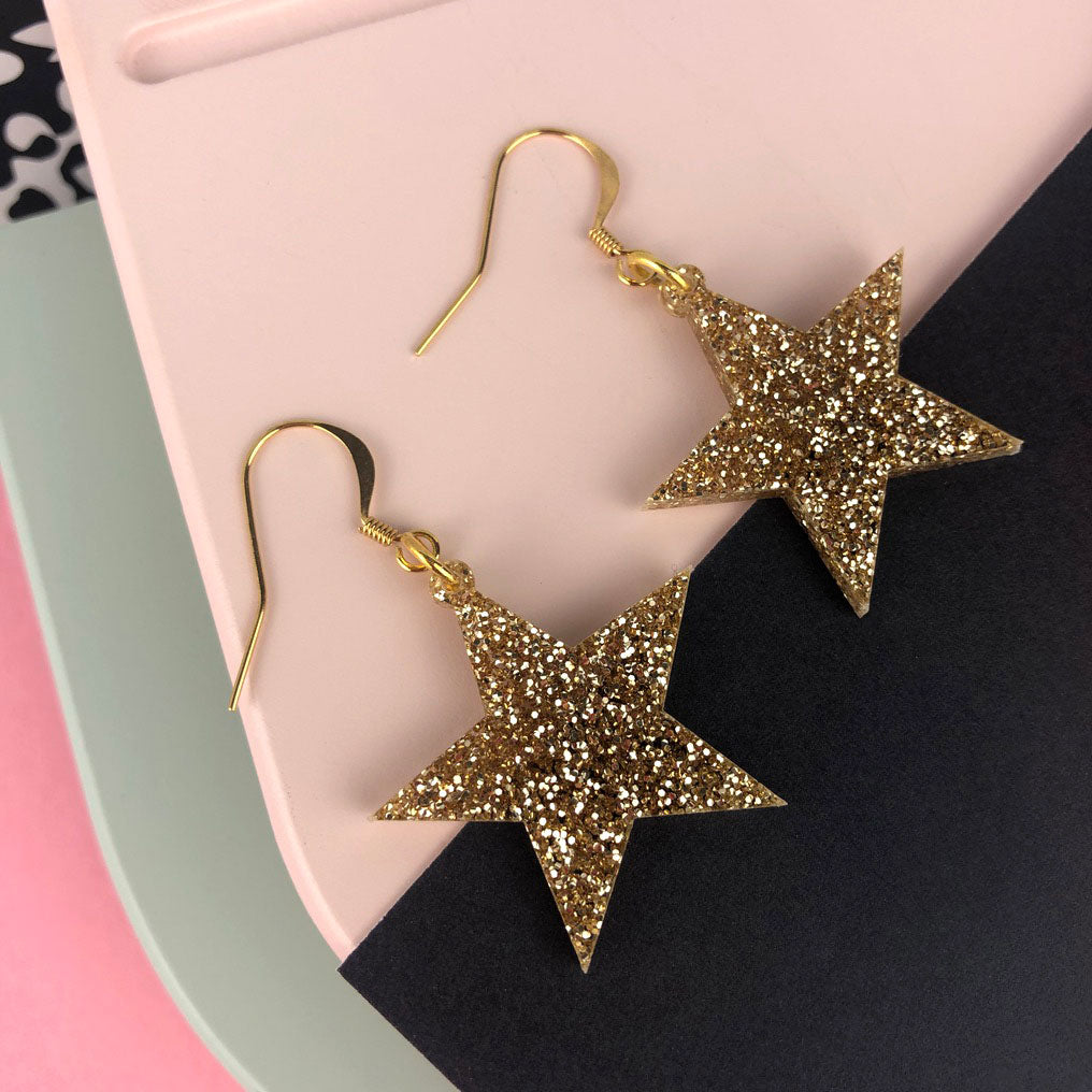 Star Glitter earrings