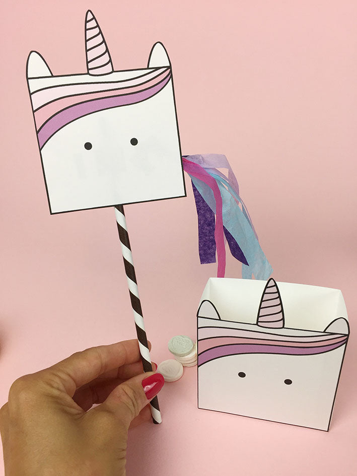 Unicorn sweet boxes DIY