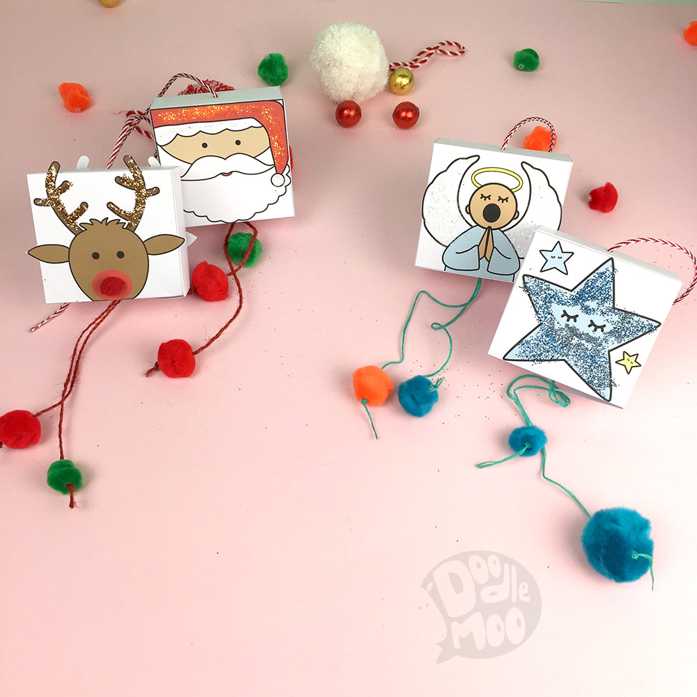 Christmas DIY mini piñatas by doodlemoo
