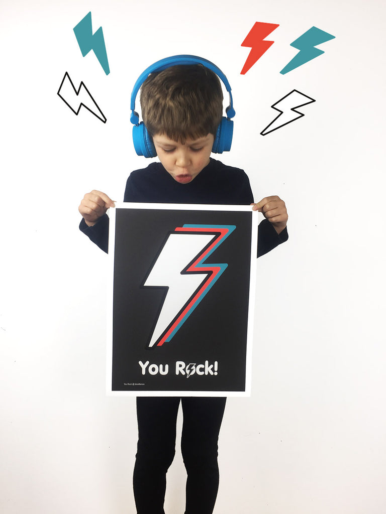 You Rock print by doodlemoo