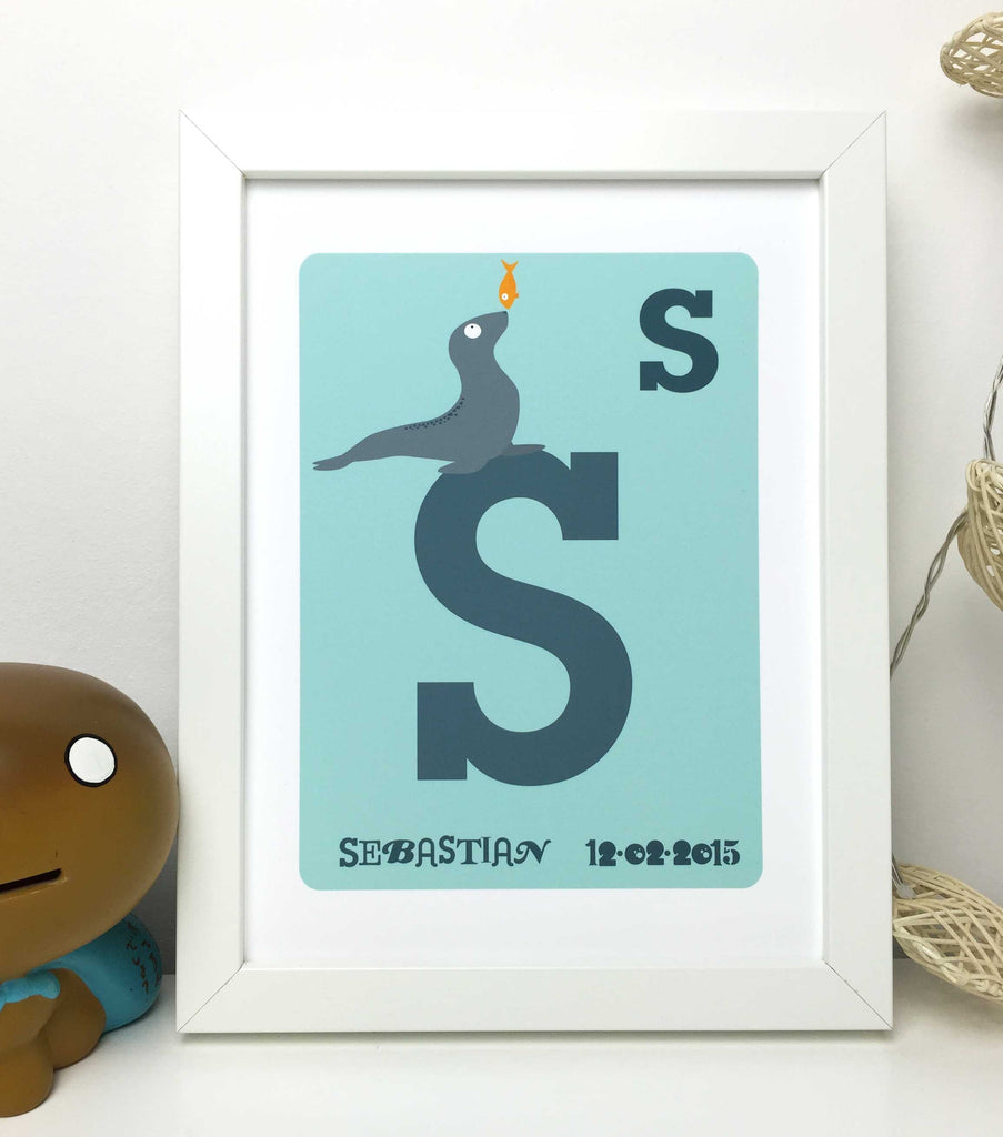 Letter & Name Print with character