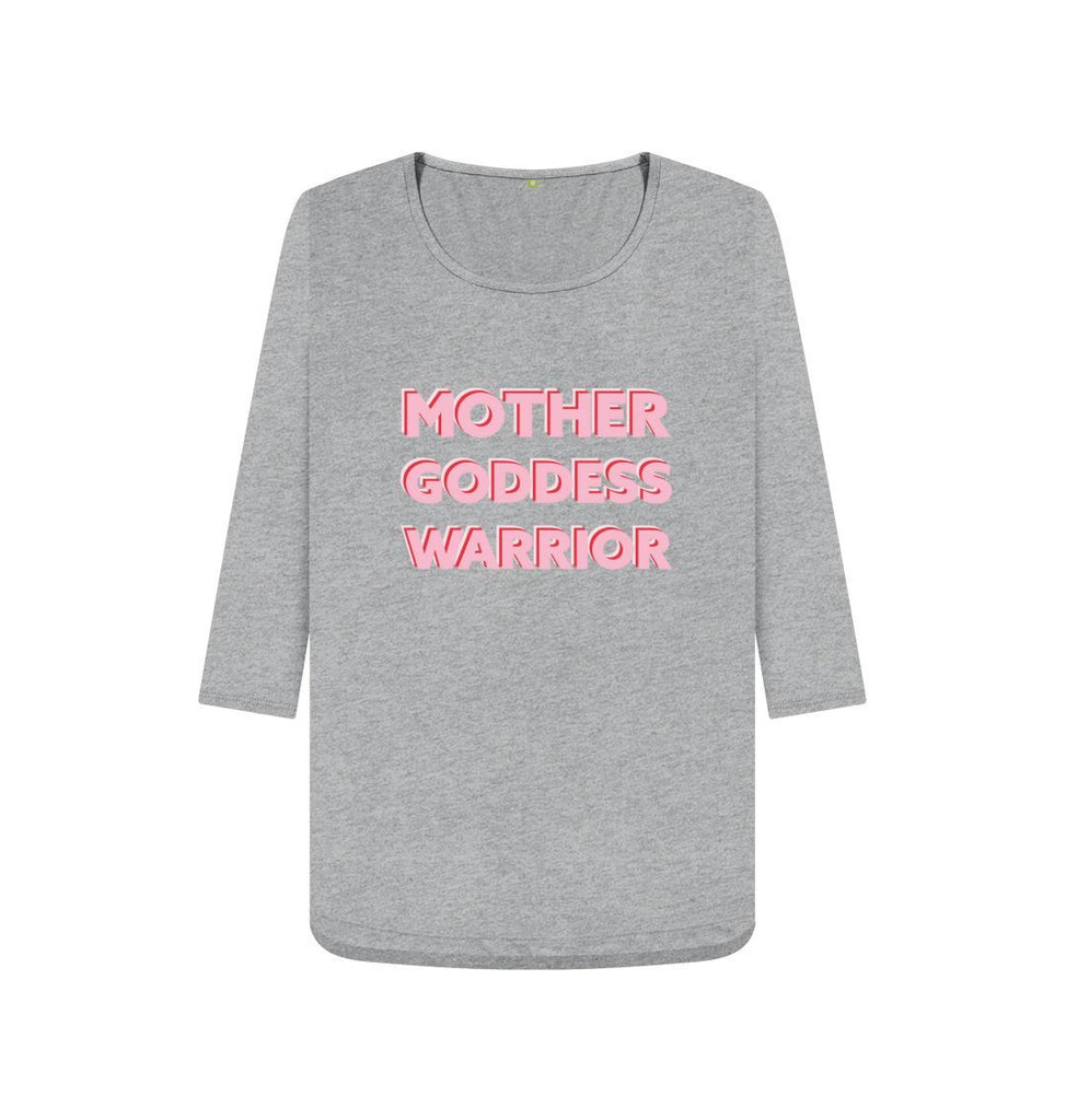 Athletic Grey Mother Goddess Warrior Tee